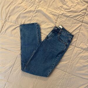 Abercrombie 90’s Straight Mid Rise Curve Love Jeans, Size 27L